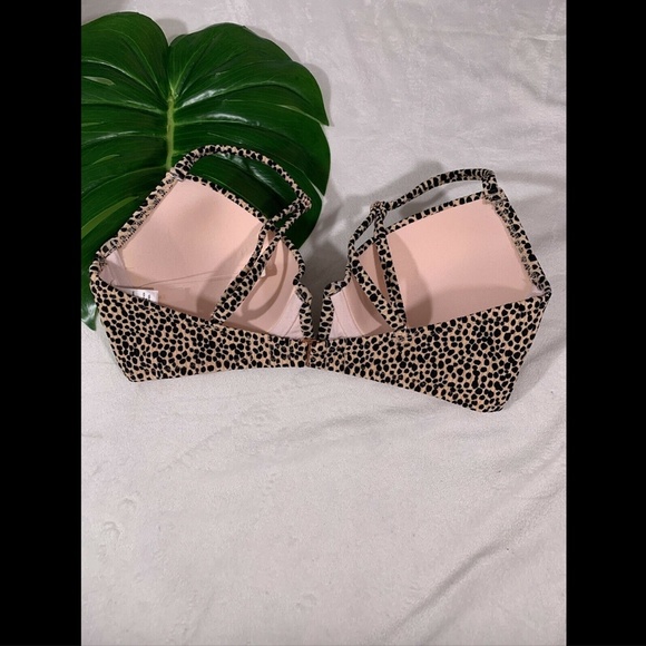 NEW $30 Shade & Shore Animal Light Lift Wire‎ Ribbed Bikini Top [ SZ 34C ] - Picture 8 of 12